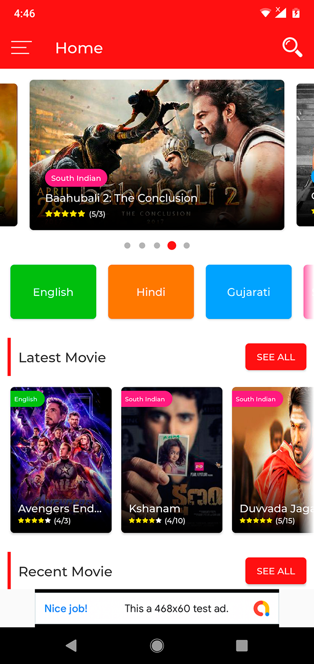 mobile movie review app